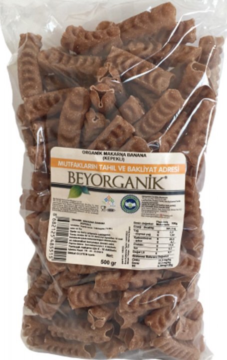 Organik Makarna Banana-Kepekli 500 Gr