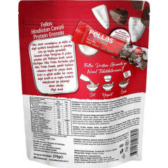 Granola 3'lü - Protein Bar Parçacıklı - Hindistan Cevizli 270g Kırmızı Meyveli 270g + Yer Fıstıklı 270g