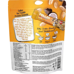 Granola 3'lü - Protein Bar Parçacıklı - Hindistan Cevizli 270g Kırmızı Meyveli 270g + Yer Fıstıklı 270g