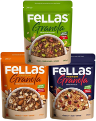 Karışık Kuruyemiş & Kakao Protein , Kırmızı Meyveler Protein, Antep Fıstığı & Kakao Granola 3'Lü Set